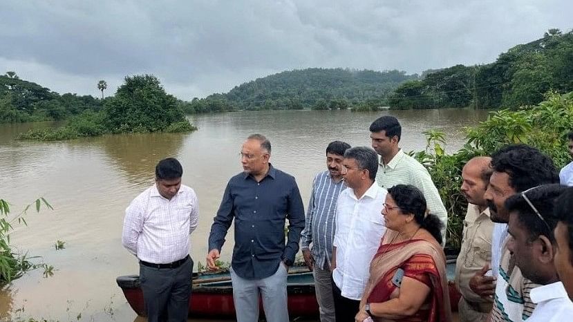 <div class="paragraphs"><p>Dakshina Kannada district in-charge minister Dinesh Gundu Rao inspected rain-affected regions in Adyapady, Kettikal among others, in the district on Friday (August 1, 2024).&nbsp;</p></div>